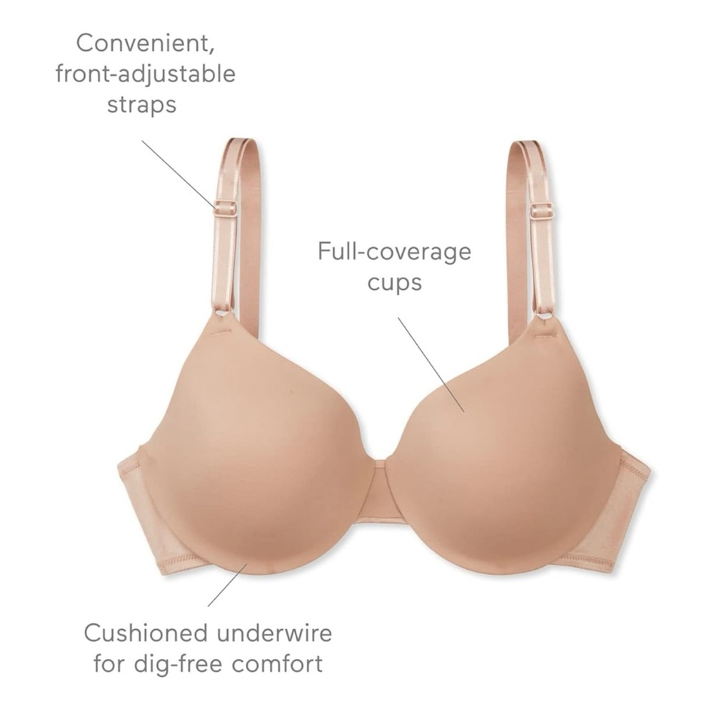 Warner's This Is Not A Bra 1593 Lightly Lined T-Shirt Bra - Picture 2 of 10